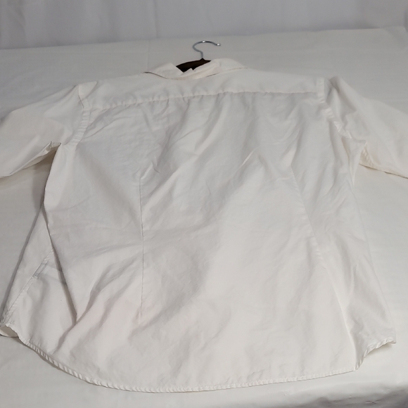 Ralph Lauren White Embellished 3/4 Sleeve Blouse - Picture 5 of 7